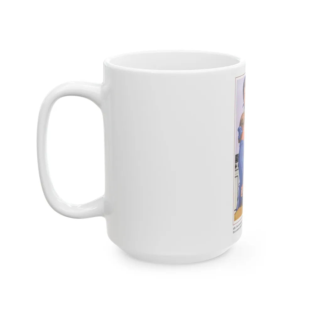 Soviet Era Poster 259 - White Coffee Mug-Go Mug Yourself