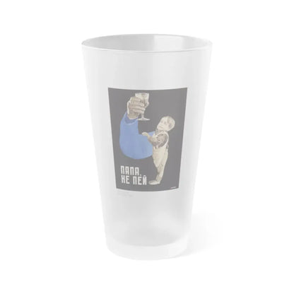 Soviet Era Poster 274 - Frosted Pint Glass 16oz 16oz Frosted - Go Mug Yourself