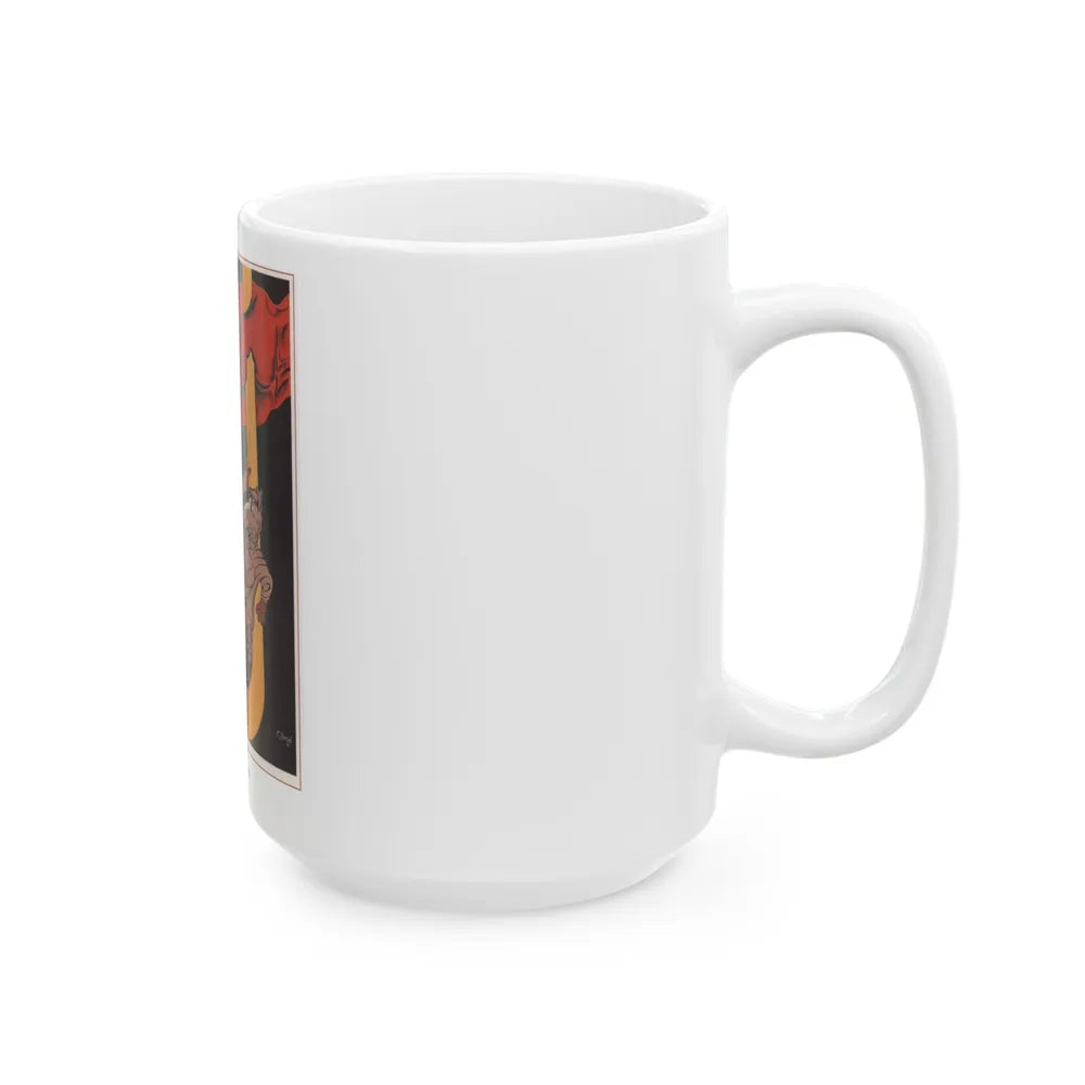 Soviet Era Poster 276 - White Coffee Mug-Go Mug Yourself