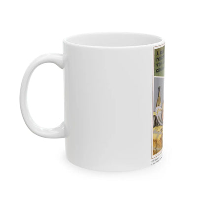 Soviet Era Poster 279 - White Coffee Mug-Go Mug Yourself