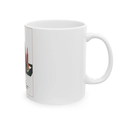 Soviet Era Poster 288 - White Coffee Mug-Go Mug Yourself