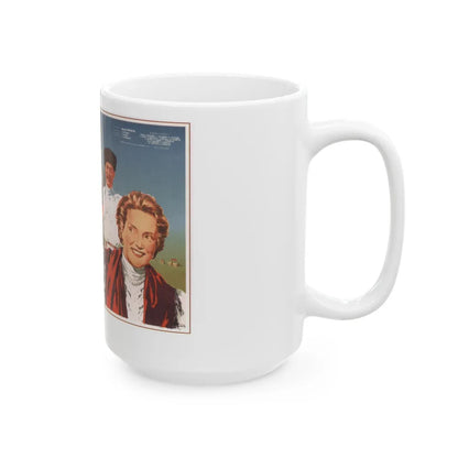 Soviet Era Poster 29 - White Coffee Mug-Go Mug Yourself