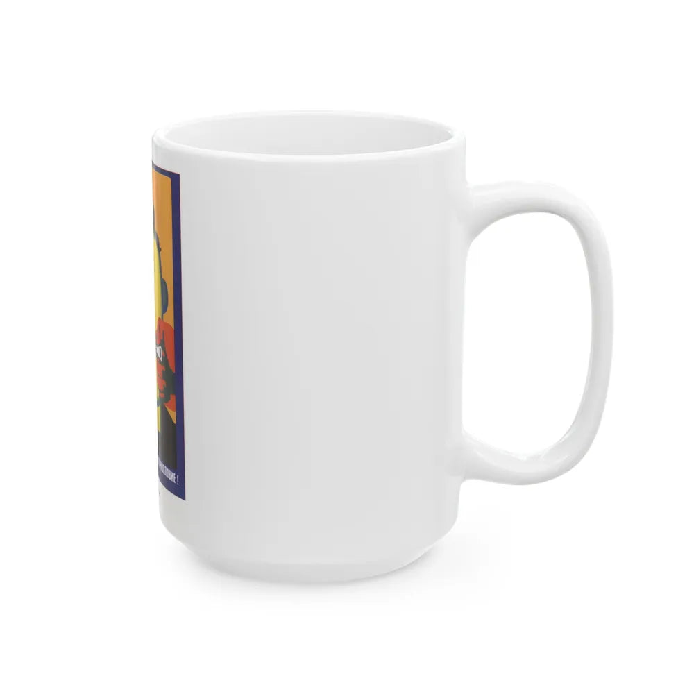 Soviet Era Poster 291 - White Coffee Mug-Go Mug Yourself