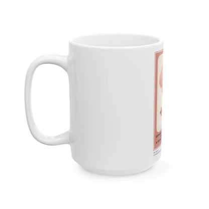 Soviet Era Poster 292 - White Coffee Mug-Go Mug Yourself