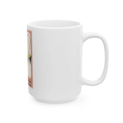 Soviet Era Poster 292 - White Coffee Mug-Go Mug Yourself