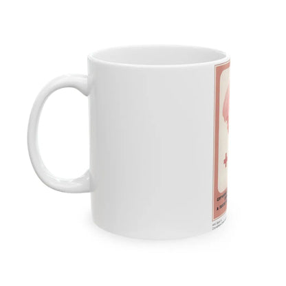 Soviet Era Poster 292 - White Coffee Mug-Go Mug Yourself