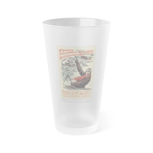 Soviet Era Poster 295 - Frosted Pint Glass 16oz-16oz-Frosted-Go Mug Yourself