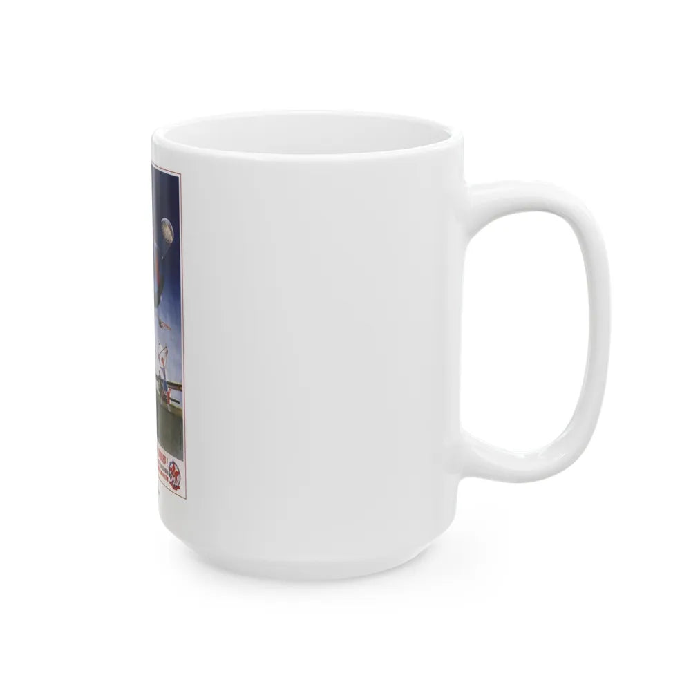 Soviet Era Poster 297 - White Coffee Mug-Go Mug Yourself