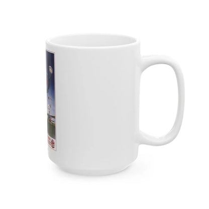 Soviet Era Poster 297 - White Coffee Mug-Go Mug Yourself