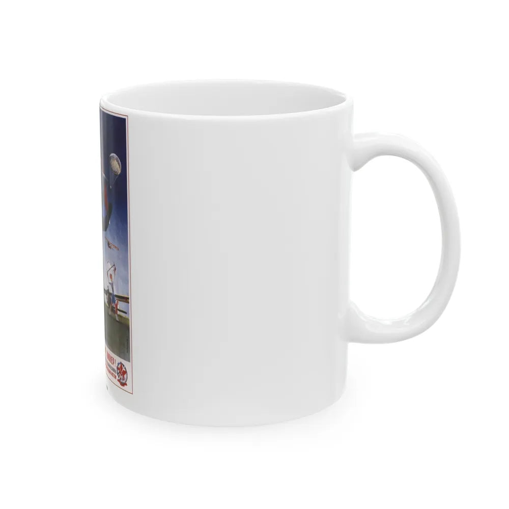 Soviet Era Poster 297 - White Coffee Mug-Go Mug Yourself