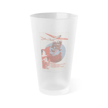 Soviet Era Poster 299 - Frosted Pint Glass 16oz-16oz-Frosted-Go Mug Yourself