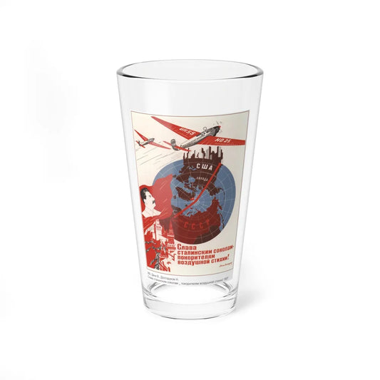 Soviet Era Poster 299 - Pint Glass 16oz-16oz-Go Mug Yourself