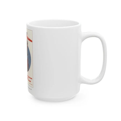 Soviet Era Poster 299 - White Coffee Mug-Go Mug Yourself