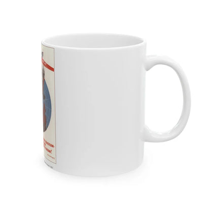 Soviet Era Poster 299 - White Coffee Mug-Go Mug Yourself