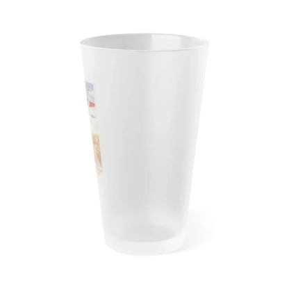 Soviet Era Poster 300 - Frosted Pint Glass 16oz - Go Mug Yourself