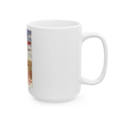 Soviet Era Poster 300 - White Coffee Mug-Go Mug Yourself