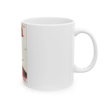 Soviet Era Poster 301 - White Coffee Mug-Go Mug Yourself