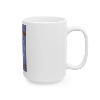 Soviet Era Poster 303 - White Coffee Mug-Go Mug Yourself