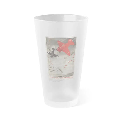 Soviet Era Poster 304 - Frosted Pint Glass 16oz 16oz Frosted - Go Mug Yourself