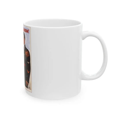 Soviet Era Poster 305 - White Coffee Mug-Go Mug Yourself