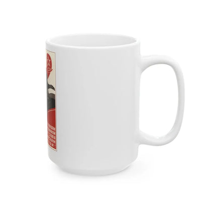 Soviet Era Poster 306 - White Coffee Mug-Go Mug Yourself