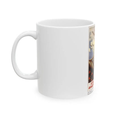 Soviet Era Poster 307 - White Coffee Mug-Go Mug Yourself