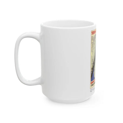 Soviet Era Poster 308 - White Coffee Mug-Go Mug Yourself