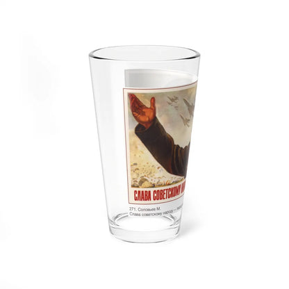 Soviet Era Poster 310 - Pint Glass 16oz-Go Mug Yourself