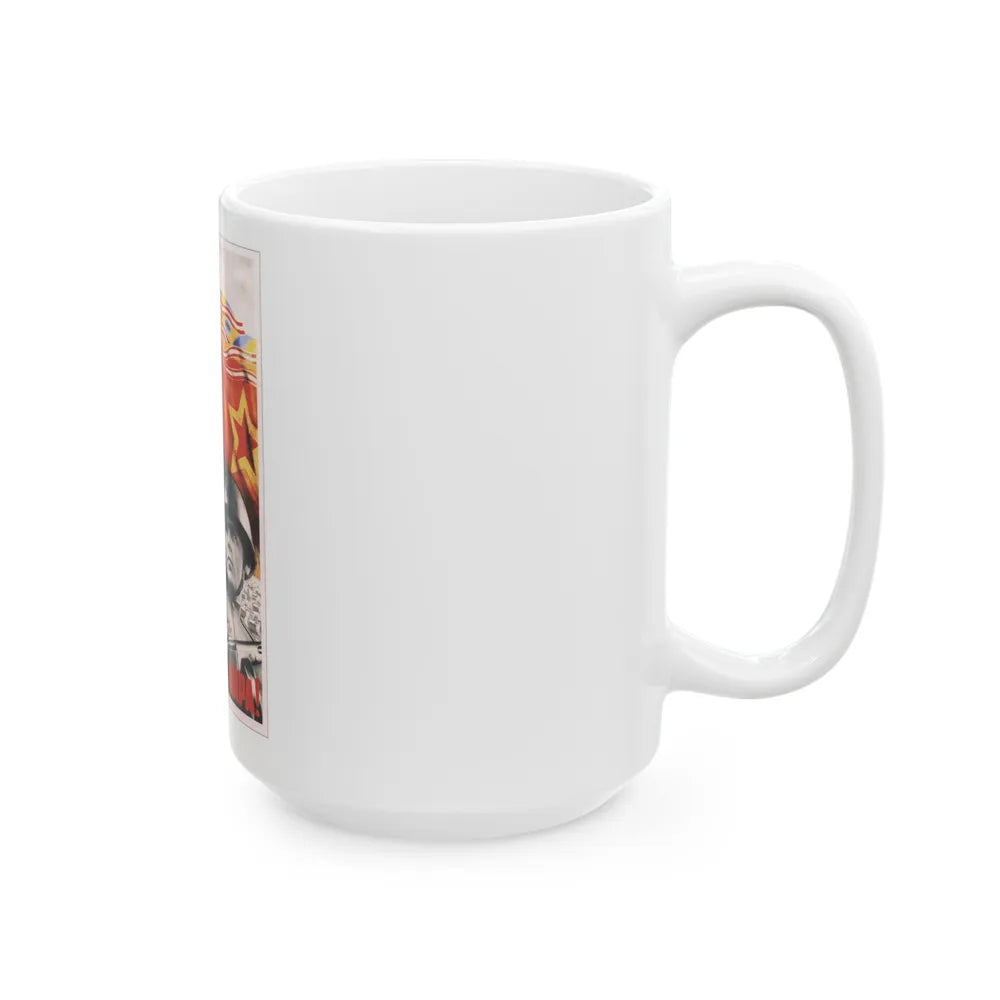 Soviet Era Poster 311 - White Coffee Mug-Go Mug Yourself