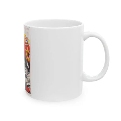 Soviet Era Poster 311 - White Coffee Mug-Go Mug Yourself