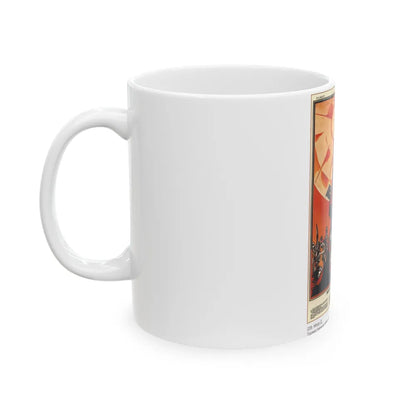 Soviet Era Poster 312 - White Coffee Mug-Go Mug Yourself