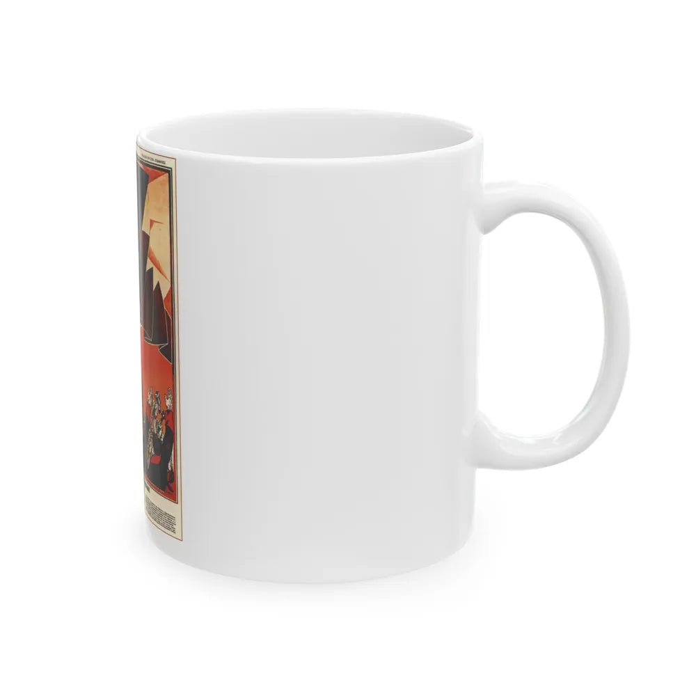 Soviet Era Poster 312 - White Coffee Mug-Go Mug Yourself