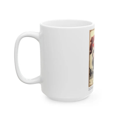 Soviet Era Poster 313 - White Coffee Mug-Go Mug Yourself