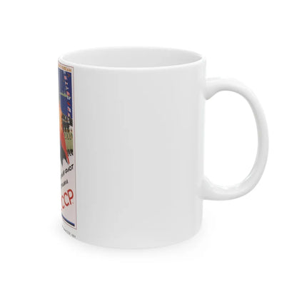 Soviet Era Poster 317 - White Coffee Mug-Go Mug Yourself