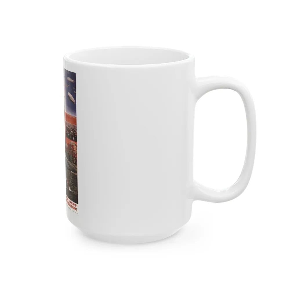 Soviet Era Poster 319 - White Coffee Mug-Go Mug Yourself