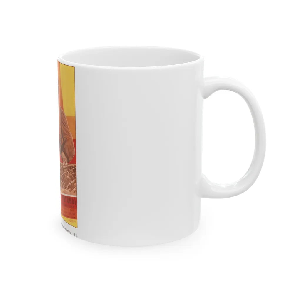 Soviet Era Poster 321 - White Coffee Mug-Go Mug Yourself