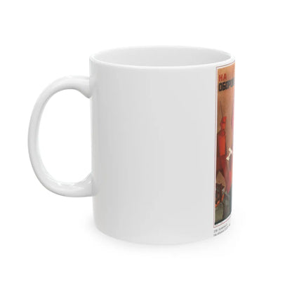 Soviet Era Poster 322 - White Coffee Mug-Go Mug Yourself