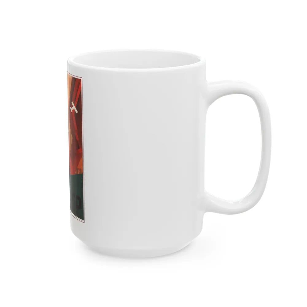 Soviet Era Poster 322 - White Coffee Mug-Go Mug Yourself