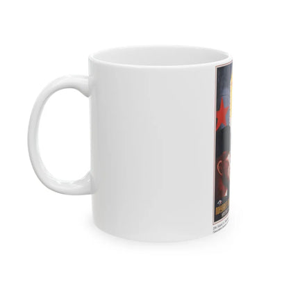 Soviet Era Poster 323 - White Coffee Mug-Go Mug Yourself