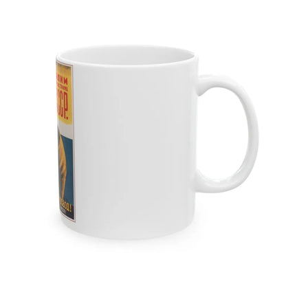 Soviet Era Poster 323 - White Coffee Mug-Go Mug Yourself