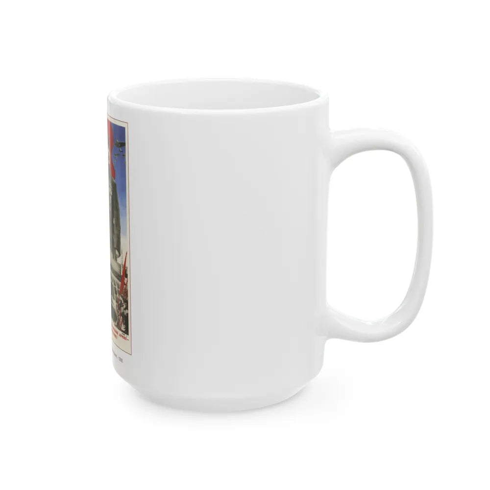 Soviet Era Poster 324 - White Coffee Mug-Go Mug Yourself