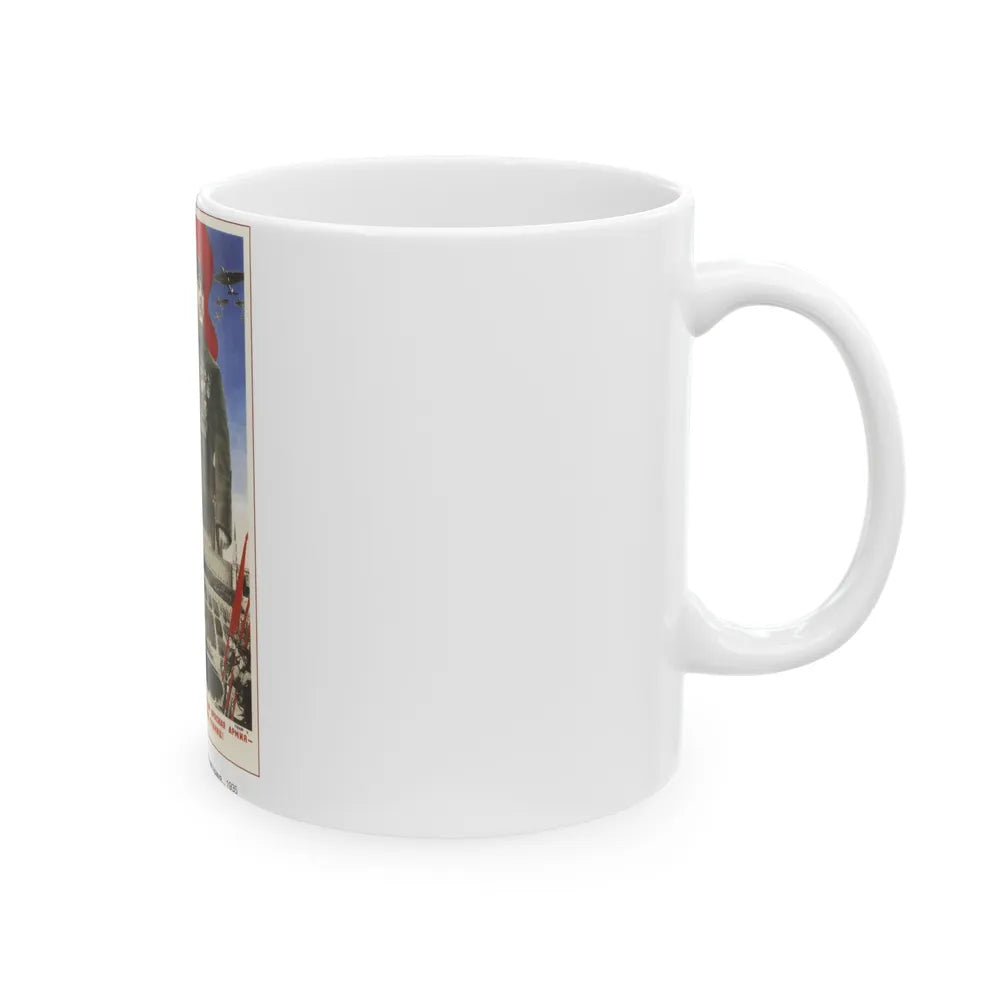 Soviet Era Poster 324 - White Coffee Mug-Go Mug Yourself