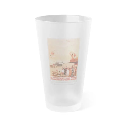 Soviet Era Poster 325 - Frosted Pint Glass 16oz Default Title - Go Mug Yourself