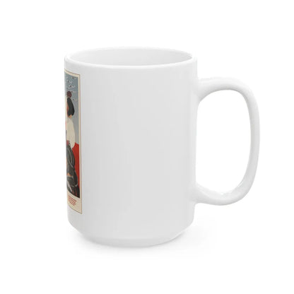 Soviet Era Poster 327 - White Coffee Mug-Go Mug Yourself