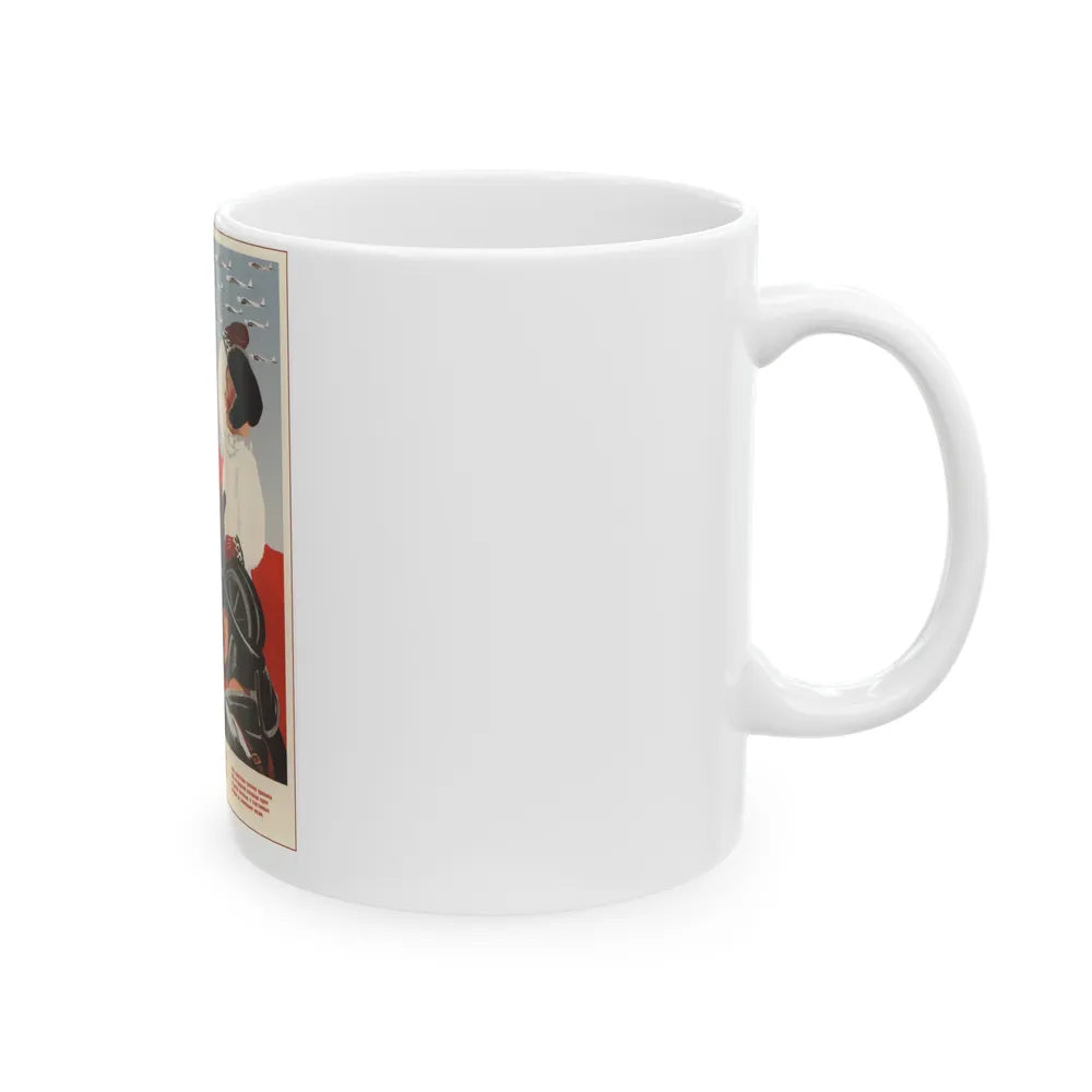 Soviet Era Poster 327 - White Coffee Mug-Go Mug Yourself