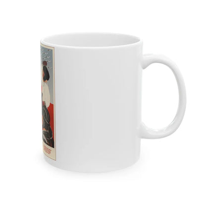 Soviet Era Poster 327 - White Coffee Mug-Go Mug Yourself