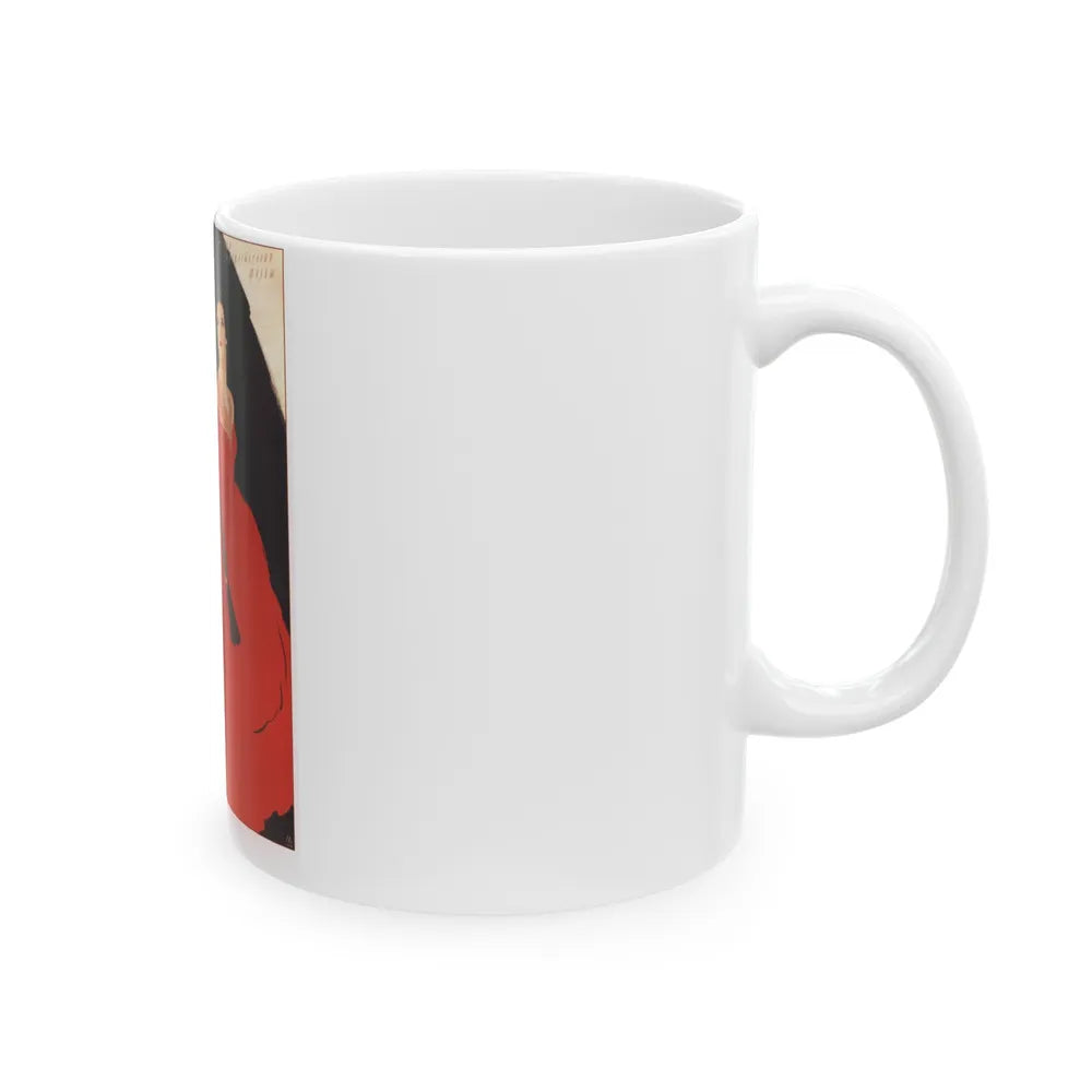 Soviet Era Poster 33 - White Coffee Mug-Go Mug Yourself