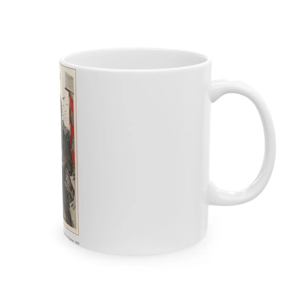 Soviet Era Poster 331 - White Coffee Mug-Go Mug Yourself