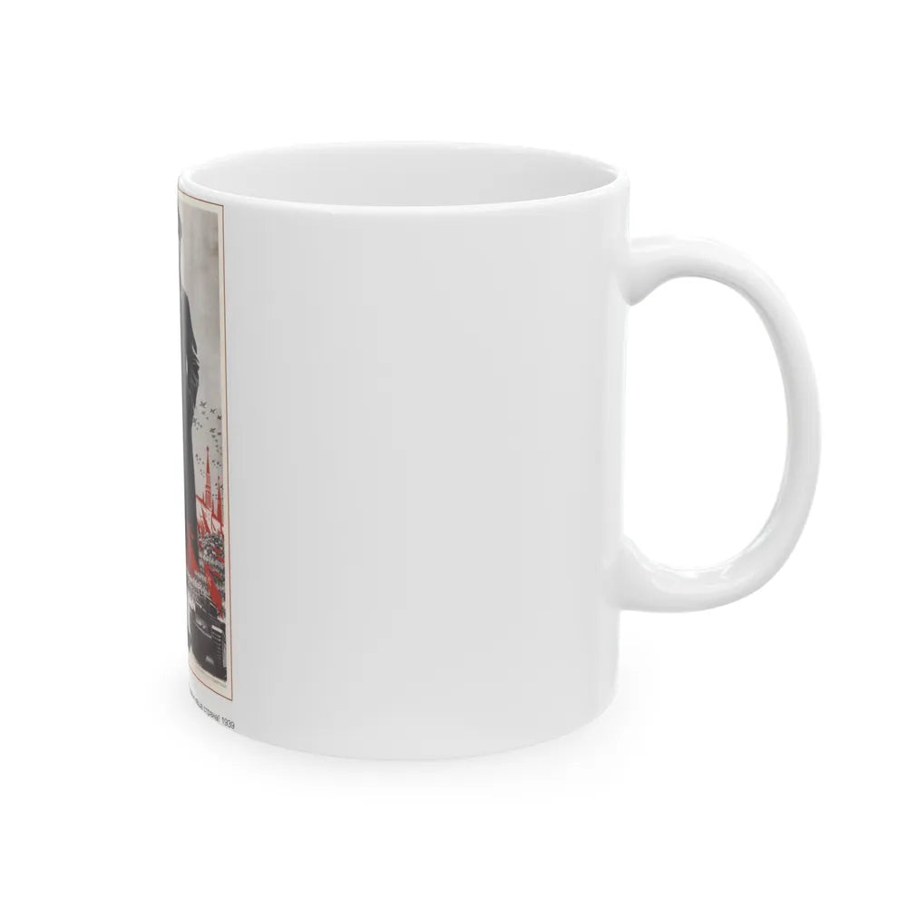 Soviet Era Poster 332 - White Coffee Mug-Go Mug Yourself