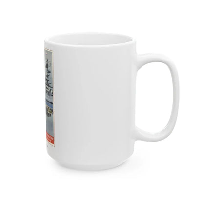 Soviet Era Poster 333 - White Coffee Mug-Go Mug Yourself